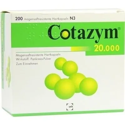 COTAZYM 20.000 Pellets magensaftresistente Kapseln 200 St