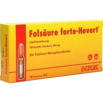 FOLSÄURE HEVERT forte Ampullen 10X2 ml