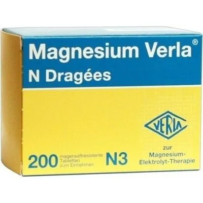 MAGNESIUM VERLA N Dragees 200 St