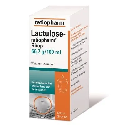 LACTULOSE-ratiopharm Sirup 500 ml