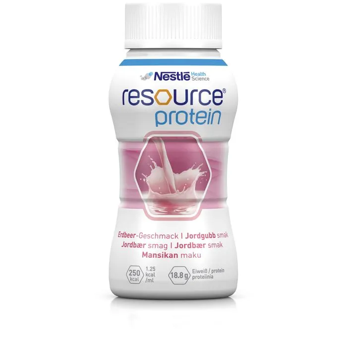 RESOURCE Protein Drink Erdbeer 4X200 ml