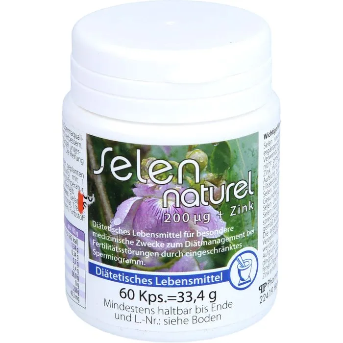SELENNATUREL 200 μg+Zink Kapseln 60 Stück