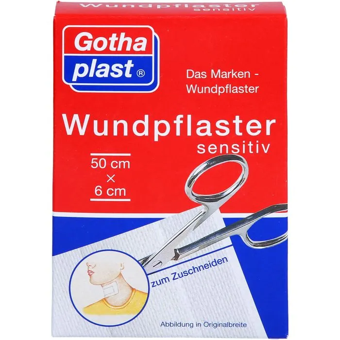 GOTHAPLAST Wundpfl.sensitiv 6 cmx0,5 m geschnitten 1 St