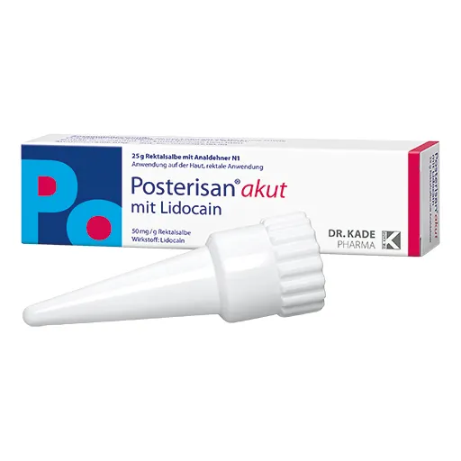 POSTERISAN akut 50 mg/g Rektalsalbe mit Analdehner 25 g