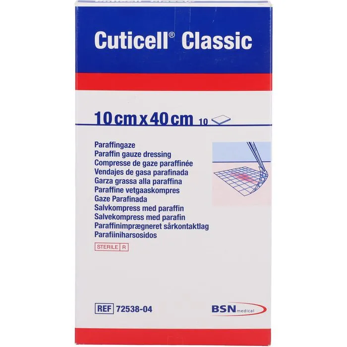 CUTICELL Classic Wundgaze 10x40 cm 10 St