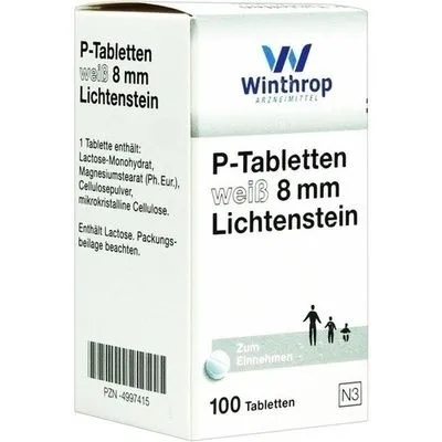 P TABLETTEN weiß 8 mm 100 St