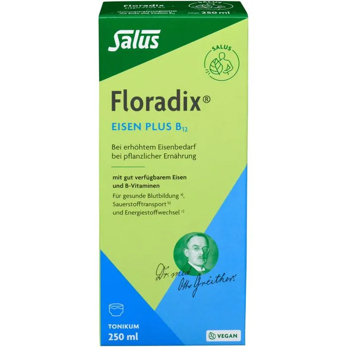 FLORADIX Eisen plus B12 vegan Tonikum 250 ml