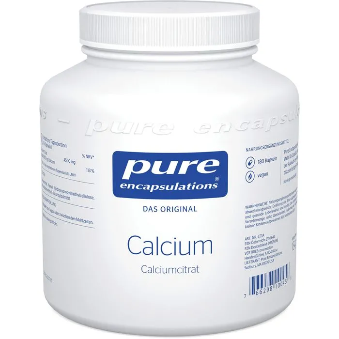 PURE ENCAPSULATIONS Calcium Calciumcitrat Kapseln 180 Stück