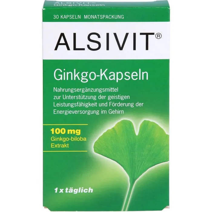 GINKGO 100 mg Alsivit Kapseln 30 Stück