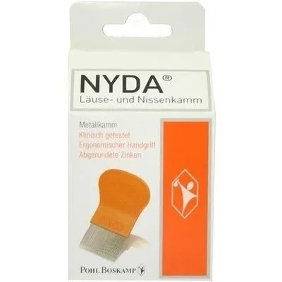 NYDA Läuse- und Nissenkamm Metall 1 St