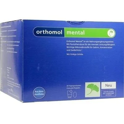 ORTHOMOL mental Granulat/Kapseln 30 Tage Kombip. 30 St