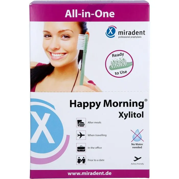 MIRADENT Einmalzahnbürste Happy Morning Xylitol 50 St