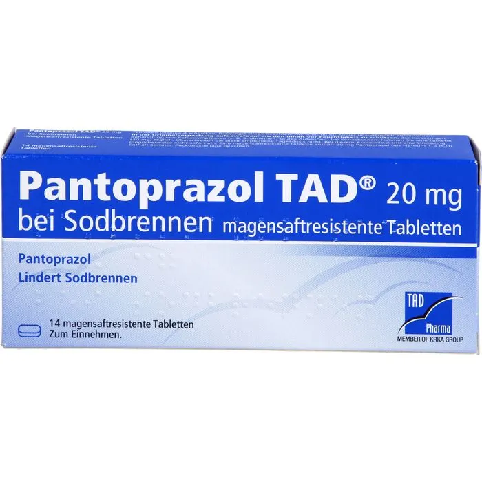 PANTOPRAZOL TAD 20 mg b.Sodbrenn. magensaftr.Tabl. 14 St
