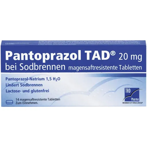 PANTOPRAZOL TAD 20mg bei Sodbrennen 14 St