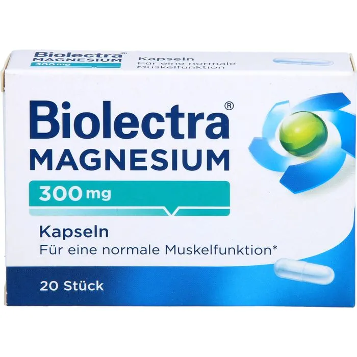 BIOLECTRA Magnesium 300 mg Kapseln 20 Stück