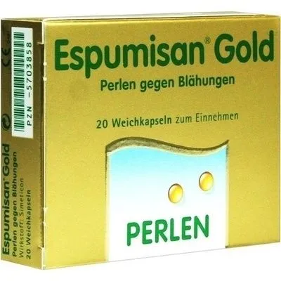 ESPUMISAN Gold Perlen gegen Blähungen 20 St