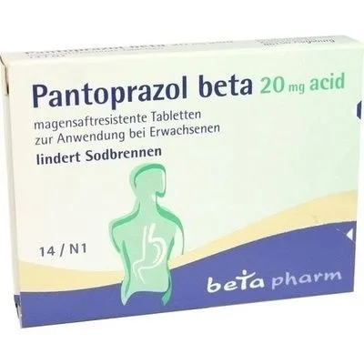 PANTOPRAZOL beta 20 mg acid magensaftres.Tabletten 14 St