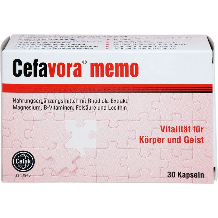 CEFAVORA memo Weichgelatinekapseln 30 Stück