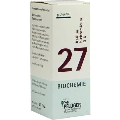 BIOCHEMIE Pflüger 27 Kalium bichromicum D 6 Tabl. 100 St