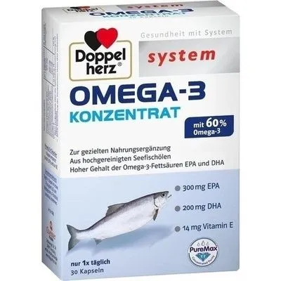 DOPPELHERZ Omega-3 Konzentrat system Kapseln 30 St