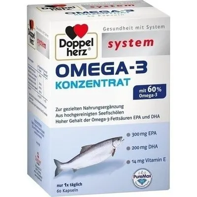 DOPPELHERZ Omega-3 Konzentrat system Kapseln 60 St