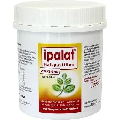IPALAT Halspastillen zuckerfrei 400 St