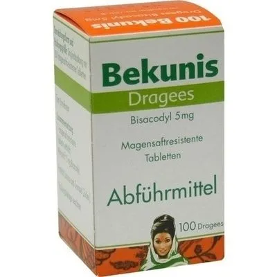 BEKUNIS Dragees Bisacodyl 5 mg magensaftres.Tabl. 100 St