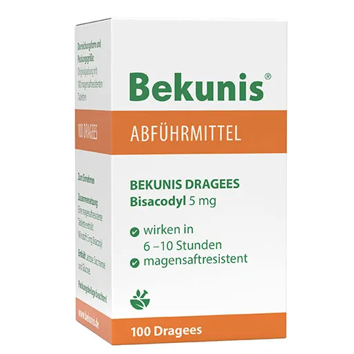 BEKUNIS Dragees Bisacodyl 5 mg magensaftres.Tabl. 100 St