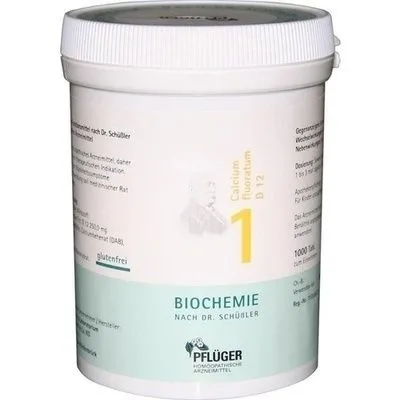 BIOCHEMIE Pflüger 1 Calcium fluoratum D 12 Tabl. 1000 St