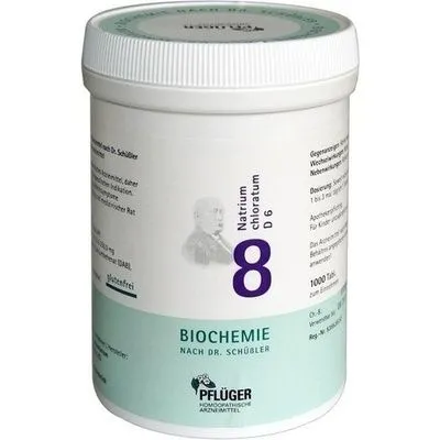 BIOCHEMIE Pflüger 8 Natrium chloratum D 6 Tabl. 1000 St