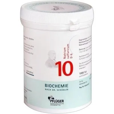 BIOCHEMIE Pflüger 10 Natrium sulfuricum D 6 Tabl. 1000 St