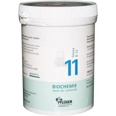 BIOCHEMIE Pflüger 11 Silicea D 12 Tabletten 1000 St