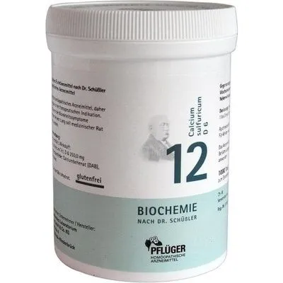 BIOCHEMIE Pflüger 12 Calcium sulfuricum D 6 Tabl. 1000 St