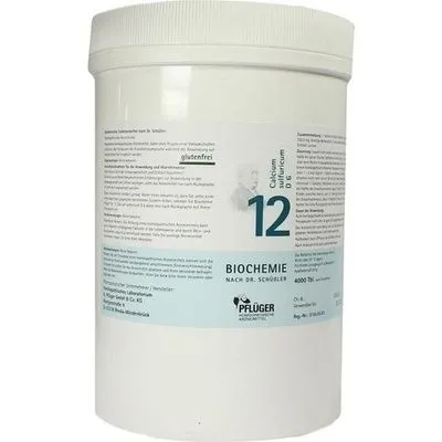 BIOCHEMIE Pflüger 12 Calcium sulfuricum D 6 Tabl. 4000 St