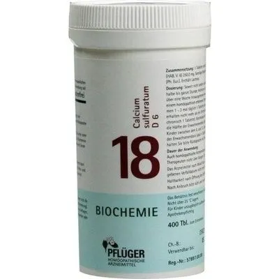 BIOCHEMIE Pflüger 18 Calcium sulfuratum D 6 Tabl. 400 St