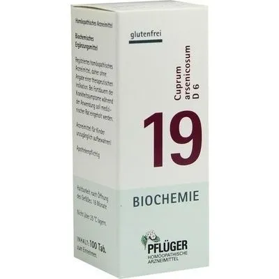 BIOCHEMIE Pflüger 19 Cuprum arsenicosum D 6 Tabl. 100 St