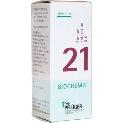 BIOCHEMIE Pflüger 21 Zincum chloratum D 6 Tabl. 100 St