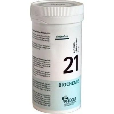BIOCHEMIE Pflüger 21 Zincum chloratum D 6 Tabl. 400 St