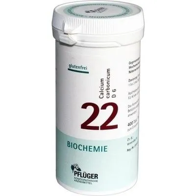 BIOCHEMIE Pflüger 22 Calcium carbonicum D 6 Tabl. 400 St