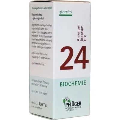 BIOCHEMIE Pflüger 24 Arsenum jodatum D 6 Tabletten 100 St