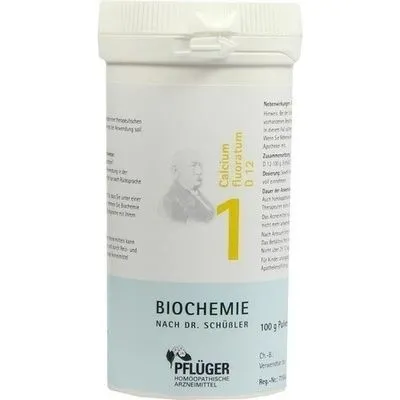 BIOCHEMIE Pflüger 1 Calcium fluoratum D 12 Pulver 100 g