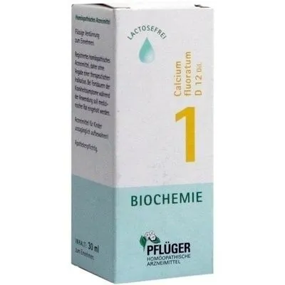 BIOCHEMIE Pflüger 1 Calcium fluoratum D 12 Tropfen 30 ml