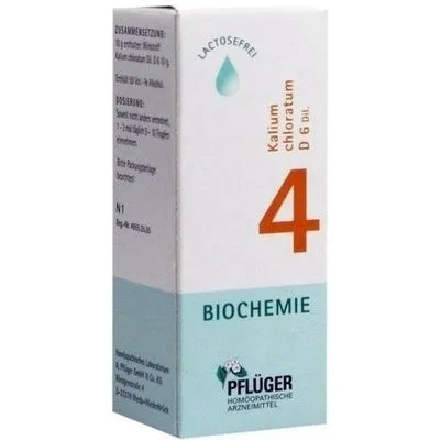 BIOCHEMIE Pflüger 4 Kalium chloratum D 6 Tropfen 30 ml