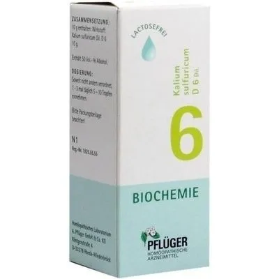 BIOCHEMIE Pflüger 6 Kalium sulfuricum D 6 Tropfen 30 ml