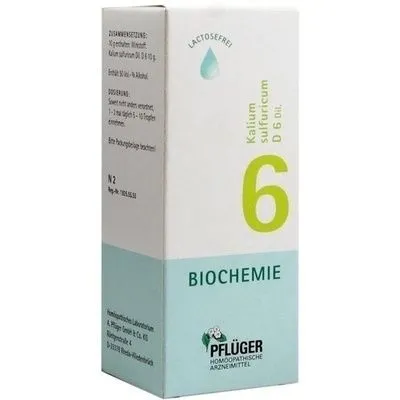 BIOCHEMIE Pflüger 6 Kalium sulfuricum D 6 Tropfen 100 ml
