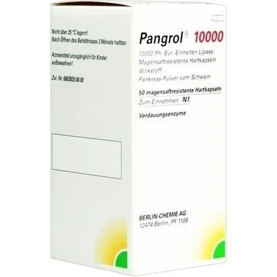 PANGROL 10.000 Hartkps.m.magensaftr.überz.Pell. 50 St