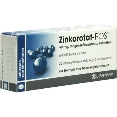 ZINKOROTAT POS magensaftresistente Tabletten 20 St