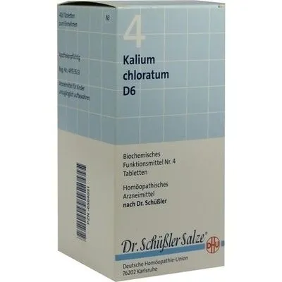 BIOCHEMIE DHU 4 Kalium chloratum D 6 Tabletten 420 St