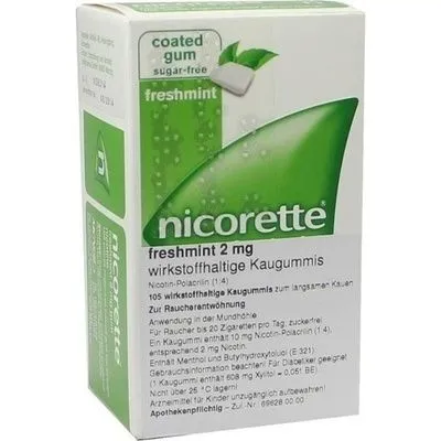 NICORETTE 2 mg freshmint Kaugummi 105 St