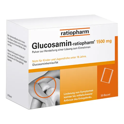 GLUCOSAMIN-RATIOPHARM 1500 mg Plv.z.H.e.L.z.Einn. 90 St